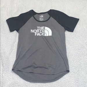 North Face short sleeve baseball-style shirt